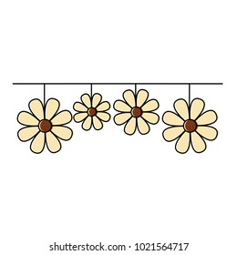 decorative natural neem flower hanging