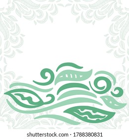 Fondo de naturaleza decorativa de las hojas. Ilustración del vector