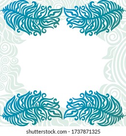 Decorative nature background. Vector illustration