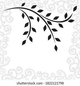 Decorative nature background. Vector illustration