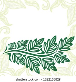 Decorative nature background. Vector illustration