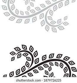 Dekorativer Naturhintergrund. Vektorgrafik