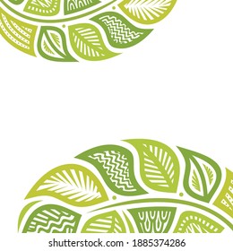 Decorative nature background. Vector illustration