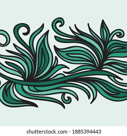 Fondo de naturaleza decorativa. Ilustración del vector
