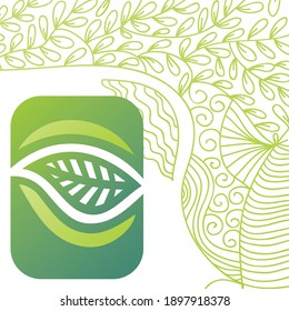 Fondo de naturaleza decorativa. Ilustración del vector