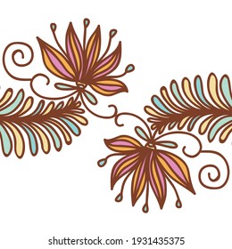 Decorative nature background. Vector illustration