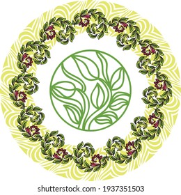 Decorative nature background. Vector illustration