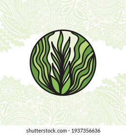 Decorative nature background. Vector illustration