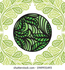Decorative nature background. Vector illustration