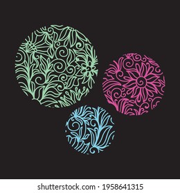Decorative nature background. Vector illustration