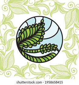 Fondo de naturaleza decorativa. Ilustración del vector