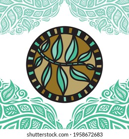 Fondo de naturaleza decorativa. Ilustración del vector