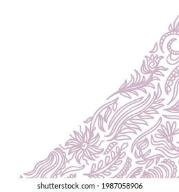 Decorative nature background. Vector illustration