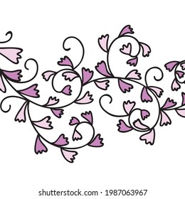 Decorative nature background. Vector illustration