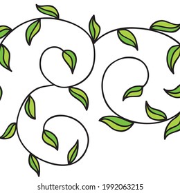 Decorative nature background. Vector illustration