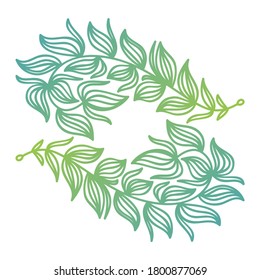 Decorative nature element. Vector illustration