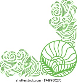 Decorative nature element. Vector illustration