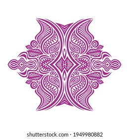 Elemento de la naturaleza decorativa. Ilustración del vector