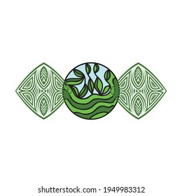 Decorative nature element. Vector illustration