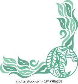 Decorative nature element. Vector illustration
