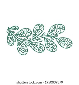 Decorative nature element. Vector illustration
