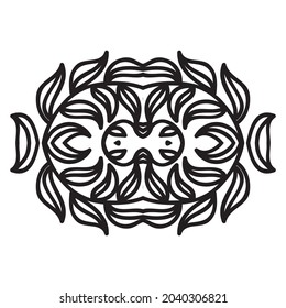 Elemento de la naturaleza decorativa. Ilustración del vector