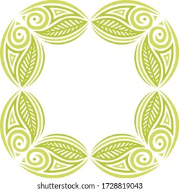Marco de naturaleza decorativa. Ilustración del vector
