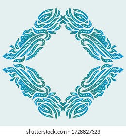 Marco de naturaleza decorativa. Ilustración del vector