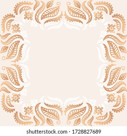 Marco de naturaleza decorativa. Ilustración del vector