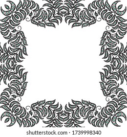 Marco de naturaleza decorativa. Ilustración del vector