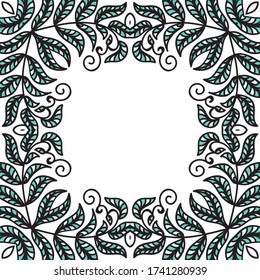 Marco de naturaleza decorativa. Ilustración del vector
