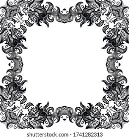 Marco de naturaleza decorativa. Ilustración del vector