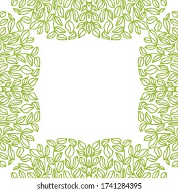 Marco de naturaleza decorativa. Ilustración del vector