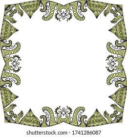 Marco de naturaleza decorativa. Ilustración del vector