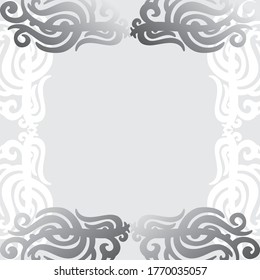 Decorative nature frame. Vector illustration