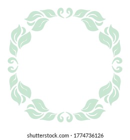 Decorative nature frame. Vector illustration