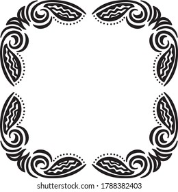 Decorative nature frame. Vector illustration