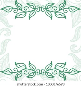Marco de naturaleza decorativa. Ilustración del vector