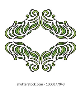 Marco de naturaleza decorativa. Ilustración del vector