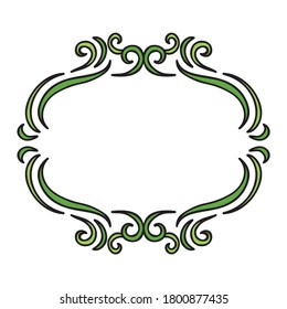 Marco de naturaleza decorativa. Ilustración del vector