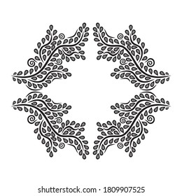 Marco de naturaleza decorativa. Ilustración del vector