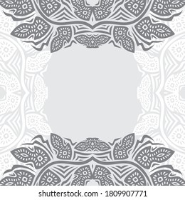 Decorative nature frame. Vector illustration