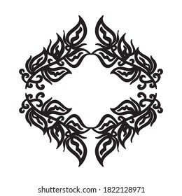 Marco de naturaleza decorativa. Ilustración del vector