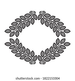 Marco de naturaleza decorativa. Ilustración del vector