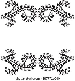 Marco de naturaleza decorativa. Ilustración del vector