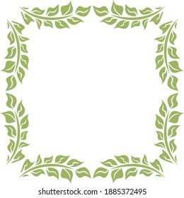 Dekorativer Naturrahmen. Vektorgrafik
