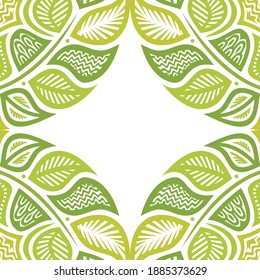 Marco de naturaleza decorativa. Ilustración del vector