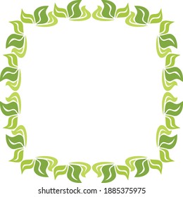 Marco de naturaleza decorativa. Ilustración del vector