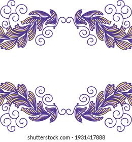 Marco de naturaleza decorativa. Ilustración del vector