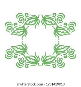 Marco de naturaleza decorativa. Ilustración del vector